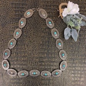 Silver Belt w/accent stones.